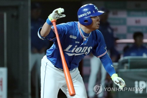 음주운전 적발 뒤 은퇴를 선언한 박한이[연합뉴스 자료사진]