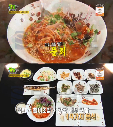 '2TV 생생정보' 9900원 물회정식, 울산 신천동 뱃고동소리…초저가의비밀(생생정보통 맛집오늘)