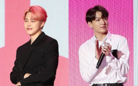 방탄소년단 지민(왼쪽)과 정국. 부산일보 DB