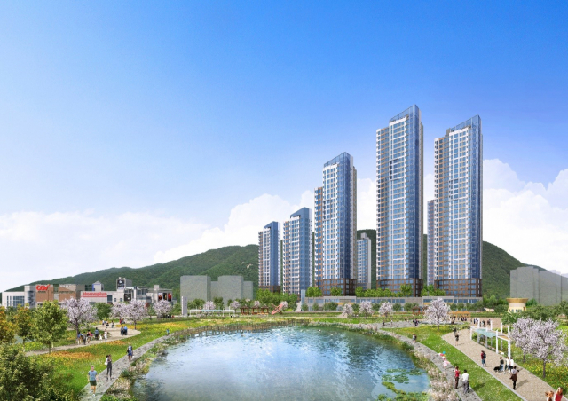 연지공원 푸르지오 투시도. 대우건설 제공