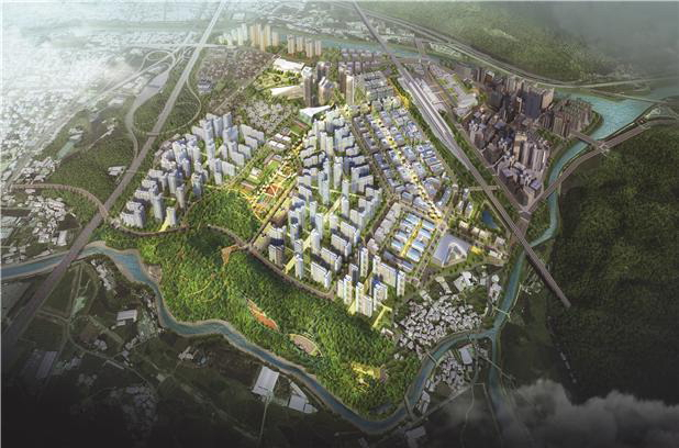 KTX 울산역 역세권 복합특화단지 조감도. 울산시 제공