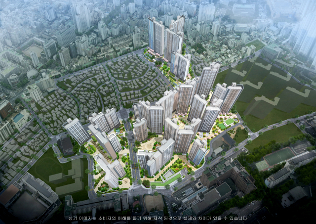 1만 세대가 들어서는 연산~양정 일대가 부산의 신흥 주거벨트를 형성하고 있다. 양정1구역주택재개발 사업 조감도. 부산일보DB