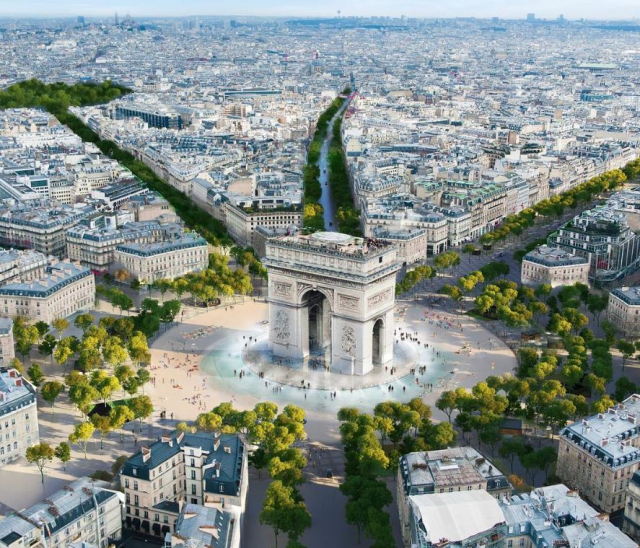 샹젤리제 재건 계획 조감도.