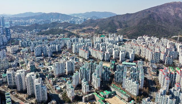 사진은 부산 해운대구 좌동 해운대 그린시티(신시가지) 전경. 부산일보DB