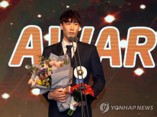 2019년 현역 선수 시절 프로배구 시상식에 참석한 최홍석 전 해설위원. 연합뉴스