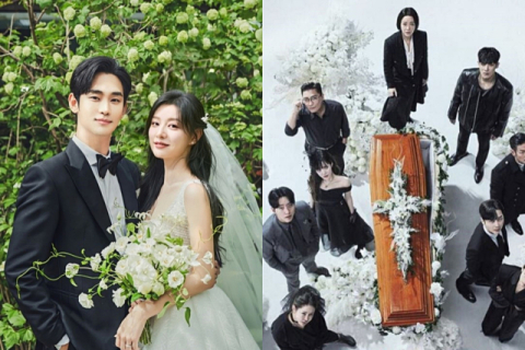 박지은 작가의 ‘눈물의 여왕’(왼쪽)과 김순옥 작가의 ‘7인의 부활’ 스틸컷. 각 방송사 제공