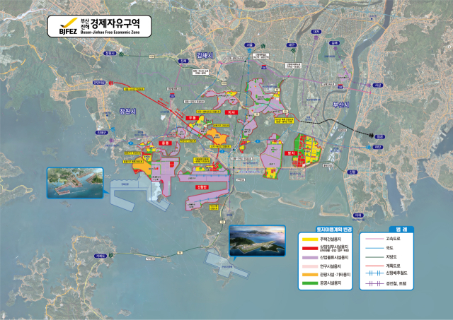 부산진해경제자유구역 개발계획도. 경남도 제공