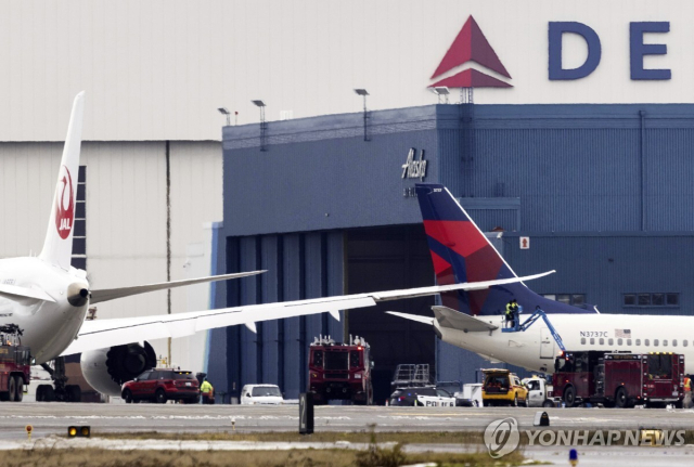 美 시애틀공항 활주로. 연합뉴스