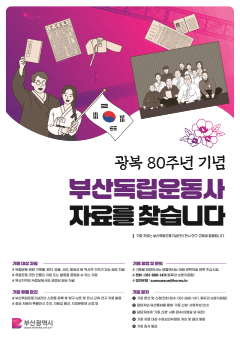 부산시, 근현대 부산독립운동 관련 유물 수집 본격화