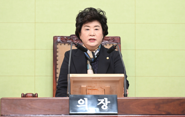 거제시의회 신금자 의장. 사무국 제공