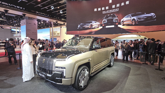중국 BYD 고급브랜드 양왕의 럭셔리 SUV ‘U8L’. 한국자동차기자협회 제공