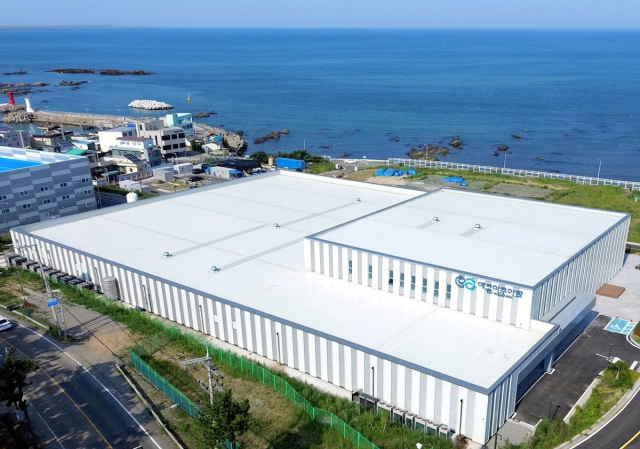 지난해 12월 20일 준공식 뒤 가동에 들어간 부산 스마트 양식 클러스터. 부산일보DB