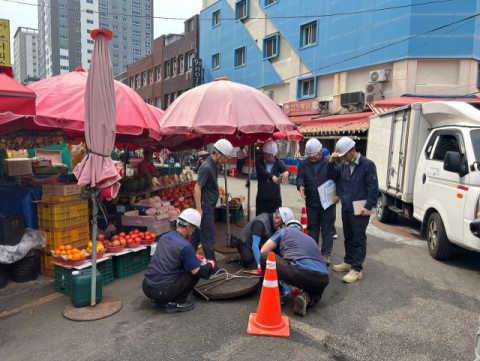 부산환경공단, 장마철 대비 오수관로 집중점검 실시