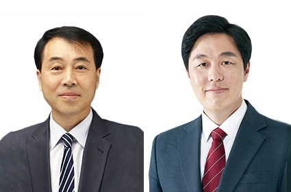 15일 9대 부산시의회 4기 예산결산특별위원장과 부위원장에 조상진(왼쪽), 김태효 의원이 선출됐다. 부산일보DB