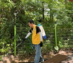 해운대구 우3동 주민자율방역단, 폭염 속 방역·환경정비로 ‘구슬땀’
