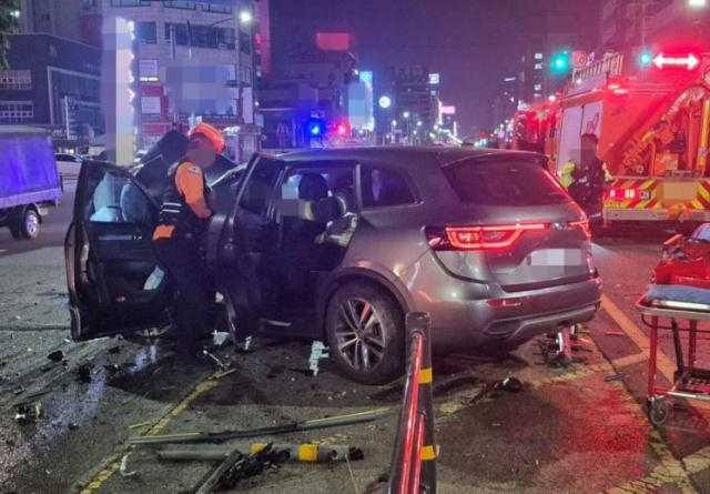 지난 5월 8일 오전 4시 25분께 인천시 남동구 구월동 한 도로에서 승용차와 SUV가 충돌했다. 인천소방본부