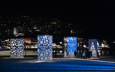지난해 해운대빛축제 현장.
