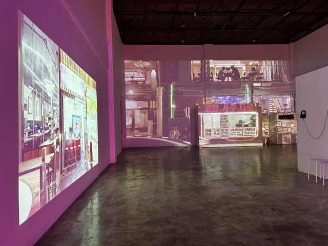 프랑스 작가 옴블린 레이의 개인전 ‘부글부글 증후군’ 설치 전경. 김은영 기자 key66@