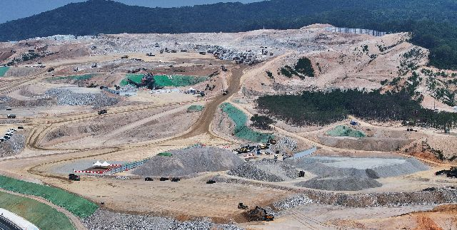 SK하이닉스 반도체 공장 공사가 진행 중인 경기도 용인시 처인구 원삼면 용인반도체클러스터 부지 모습. 부산일보DB
