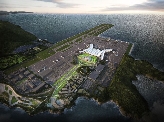 가덕신공항 조감도. 가덕도신공항건설공단 제공