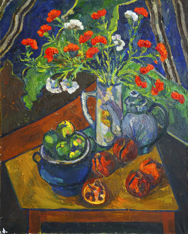 제24회 유라시아부산국제아트페어 동유럽전에 선보일 아르메니아 작가 페트로샨(Petrosyan A. A.)의 'China Pinks and Pomegranates'. 케이아트국제교류협회 제공