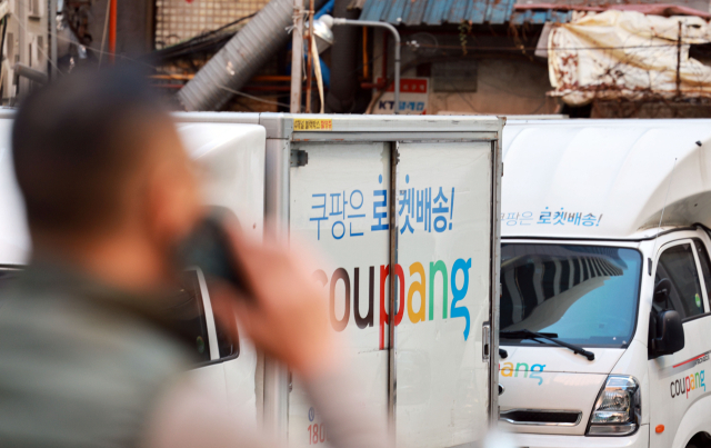 사진은 서울 시내 쿠팡 차량 차고지. 연합뉴스