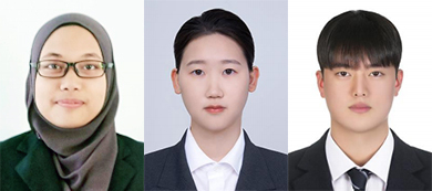 (왼쪽부터) 소피아 하사나자리, 권유진, 이재용.