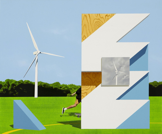 채지민, Imperfect walls and wind turbines, 2024. 신세계갤러리 제공