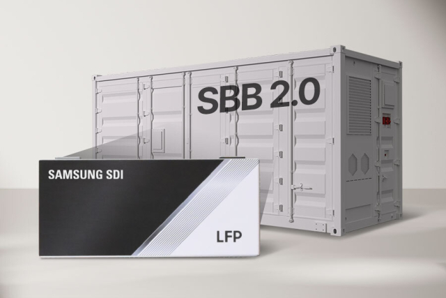LFP 배터리가 탑재된 ESS 제품 'SBB(Samsung Battery Box) 2.0. 삼성SDI 제공