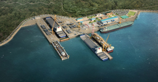 2016년 첫 민간 제안 이후 10년을 끌어온 부산항 신항 수리조선소가 사업 방식을 변경해 속도를 높이게 됐다. 사진은 부산항 신항 수리조선소 조감도. 해수부 제공