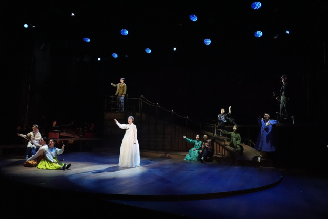 B팀(판소리·정가 조합) 공연 중 클라이맥스 '그날이 오면'을 부르는 장면. 국립부산국악원 제공