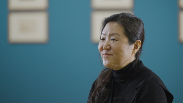 경주 우양미술관에서 열리고 있는 전시 ‘터너: 인 라이트 앤 셰이드’(Turner: In Light and Shade) 개관에 맞춰 한국을 찾은 영국 맨체스터대학 부설 휘트워스 미술관 이숙경 관장. 우양미술관 제공