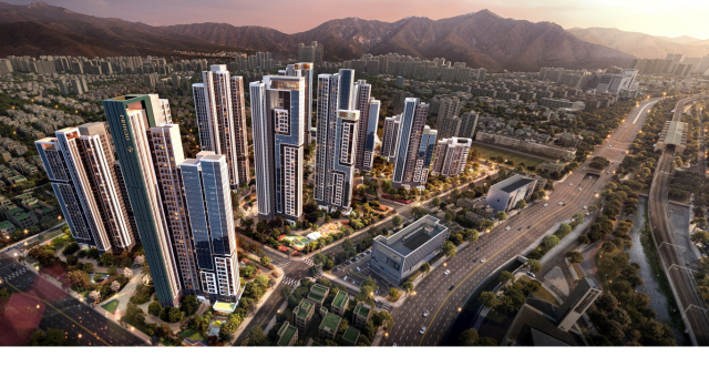 대우건설이 수주한 부산 동래구 사직4구역 조감도. 대우건설 제공