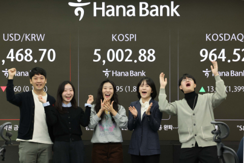 이재명 공약 ‘오천피’ 시대 열려…코스피, 5000포인트 돌파