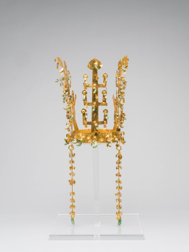 ‘삽량 위대한 양산’ 기획전에서 전시되는 경주 금관총에서 출토된 금관. 양산시 제공