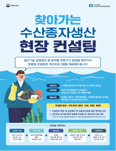 한국수산자원공단, 수산종자생산장 역량강화 컨설팅 확대 추진