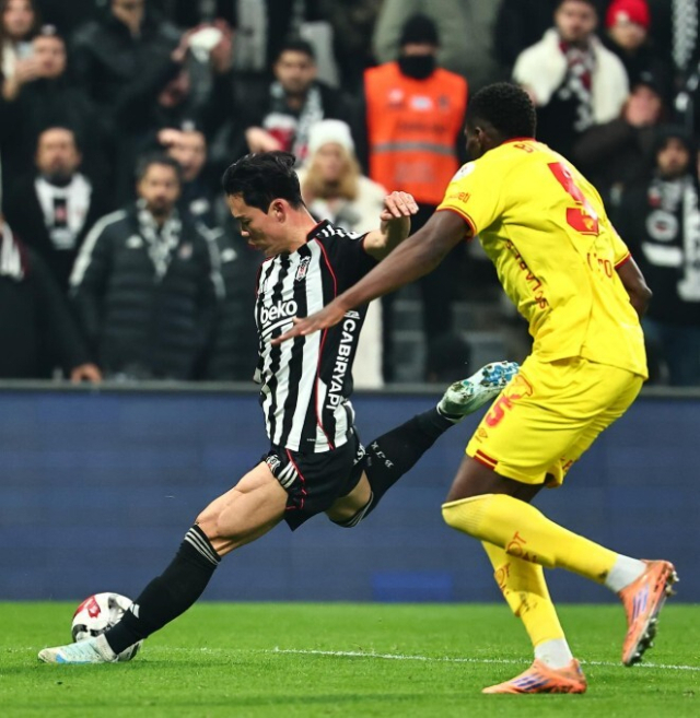 튀르키예 데뷔 3경기 연속골을 기록하며 소속팀 베식타시의 사상 첫 기록을 세운 오현규. 오현규 SNS 캡처