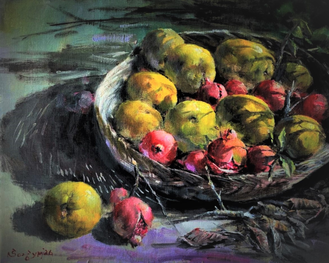 송영명 작가의 '가을 햇살에 영그는 풍요'. 부산미술협회 제공