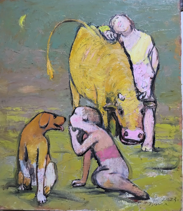 이강윤 작가의 '교감'. 부산미술협회 제공