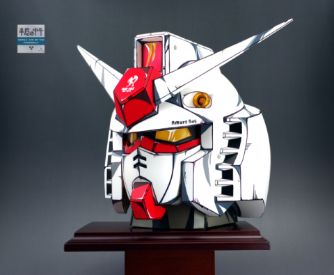 애니도색으로 3D 제품이 평면의 만화처럼 보인다. 본인 제공