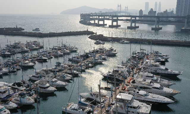 부산 해운대구 수영만 요트경기장. 정종회 기자 jjh@