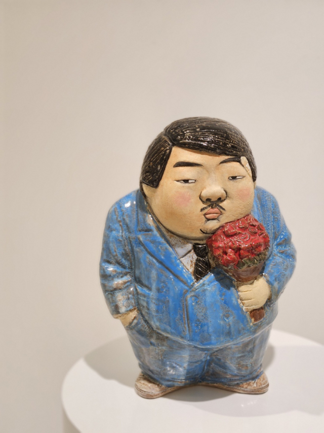 김원근 작가의 '순정남' 조각. 갤러리마레 제공