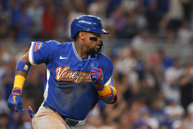 베네수엘라 야구 대표팀의 로날드 아쿠냐 주니어. AFP 연합뉴스