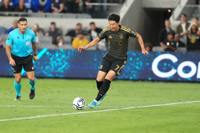 올 시즌 첫 필드골을 기록한 LAFC 손흥민. 이메인 이미지·연합뉴스