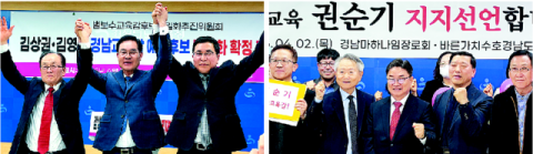 경남교육감 중도·보수후보 단일화 난항
