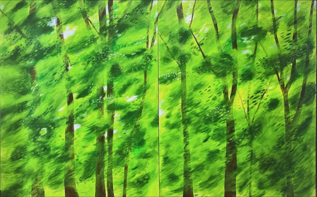 김서형, 마음의 숲, 영상설치, 2025. 갤러리 재희 제공