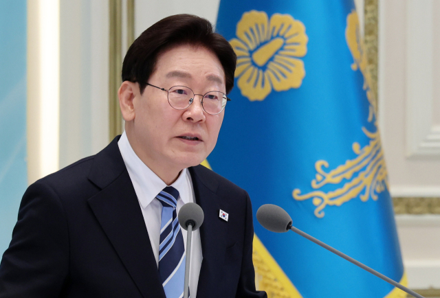 이재명 대통령이 17일 청와대 영빈관에서 열린 공공기관 및 유관기관 업무보고에서 발언하고 있다. 연합뉴스