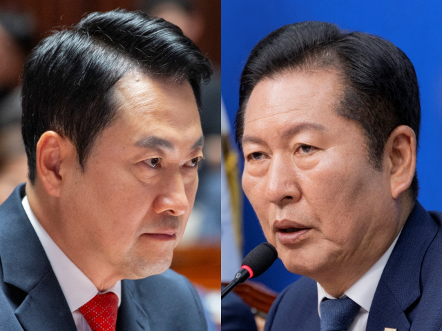 국민의힘 장동혁 대표와 더불어민주당 정청래 대표. 연합뉴스