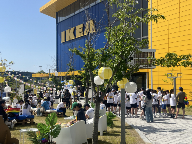 지난 16일 오전 8시 부산 기장군 이케아 동부산점에서 이케아 코리아의 참여형 이벤트 ‘헤이 런(Hej Run)’이 열렸다. 양보원 기자
