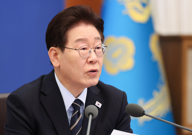이재명 대통령이 20일 청와대에서 열린 국무회의 겸 비상경제점검회의에서 발언하고 있다. 연합뉴스